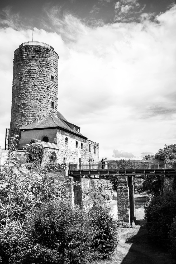 Historischer Turm der Burg Burgthann, Hochzeitslocation Nürnberger Land